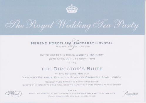 royal wedding party invites. Thank you for the invitation